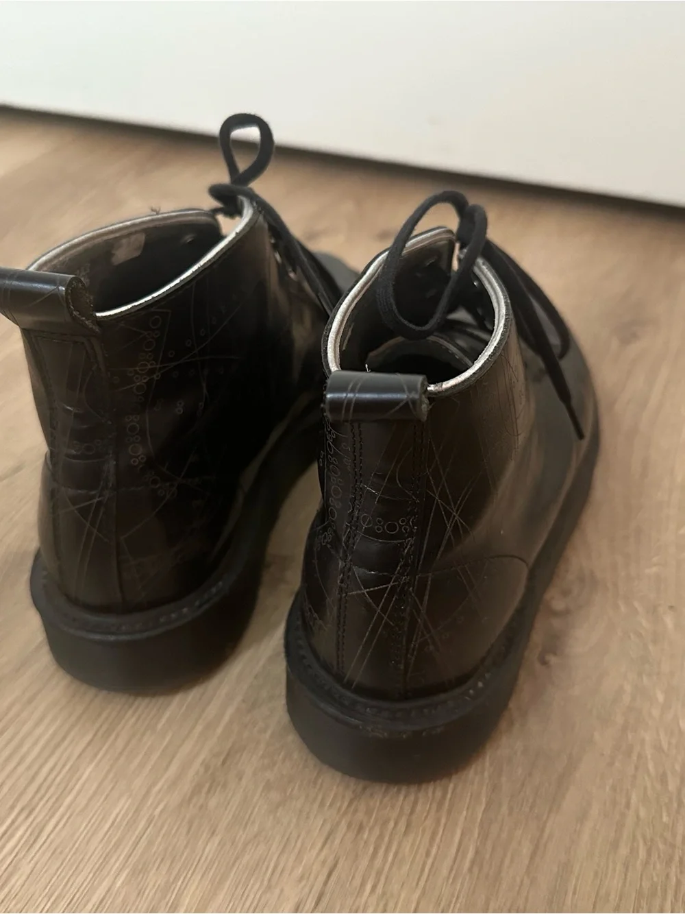 Dr. Martens Black Leather Lace-Up Ankle Boots
